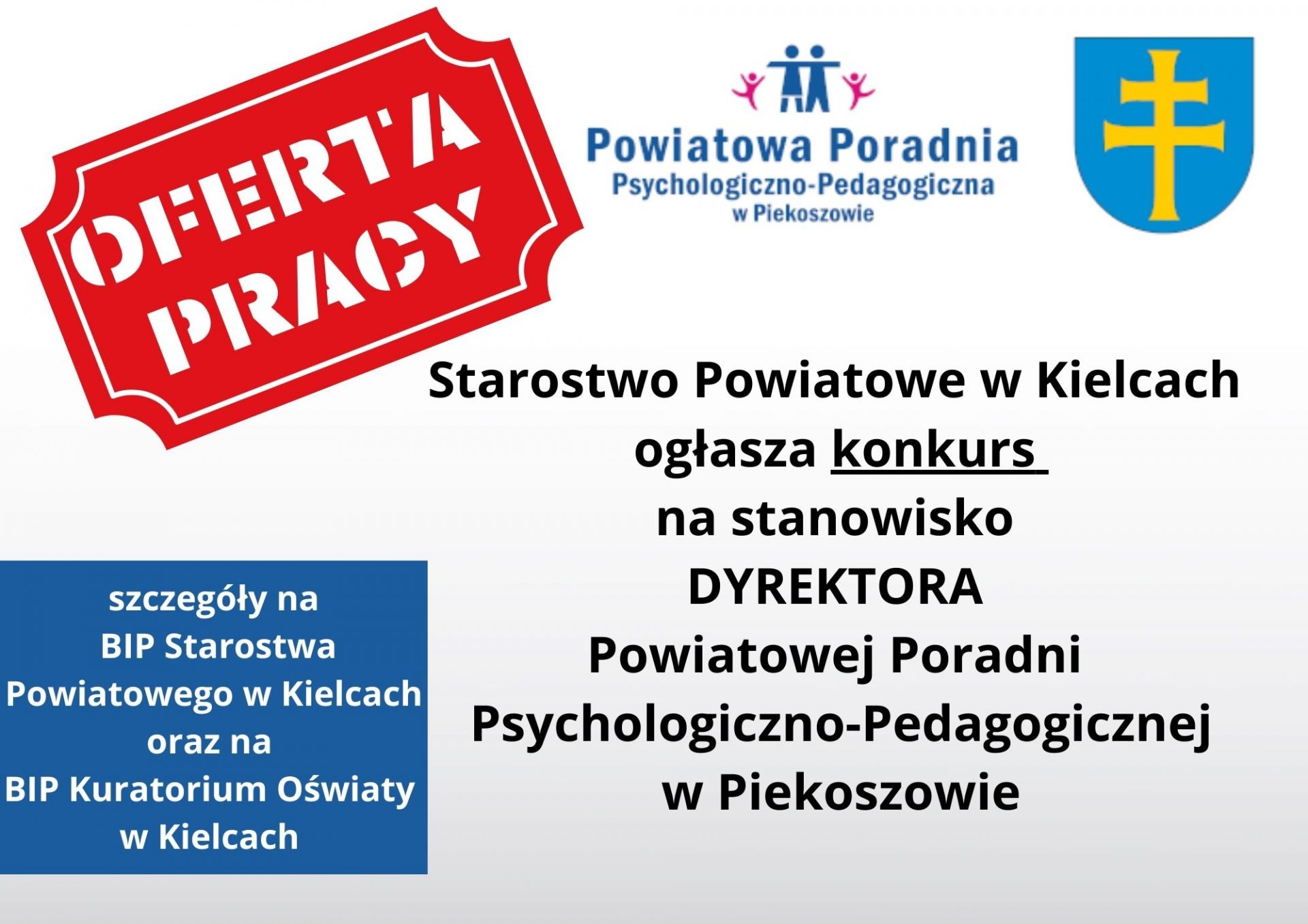 Konkurs na dyrektora PPP-P w Piekoszowie
